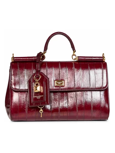Torebka Dolce And Gabbana skórzana brązowa