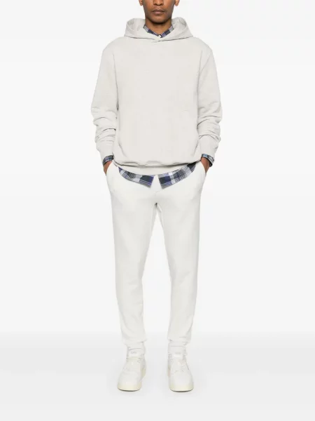 Dlouhé lněné kalhoty Polo Ralph Lauren bílé