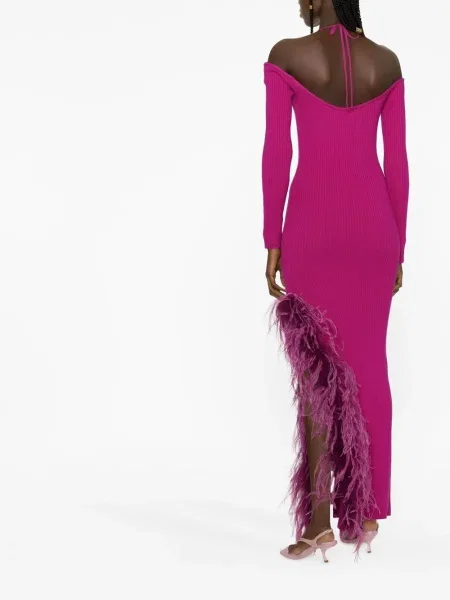 Rochie midi Giuseppe Di Morabito până la genunchi de costum roz