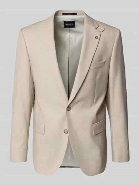 Marynarka w kroju modern fit z z patkami model Ezzo' Digel beżowa