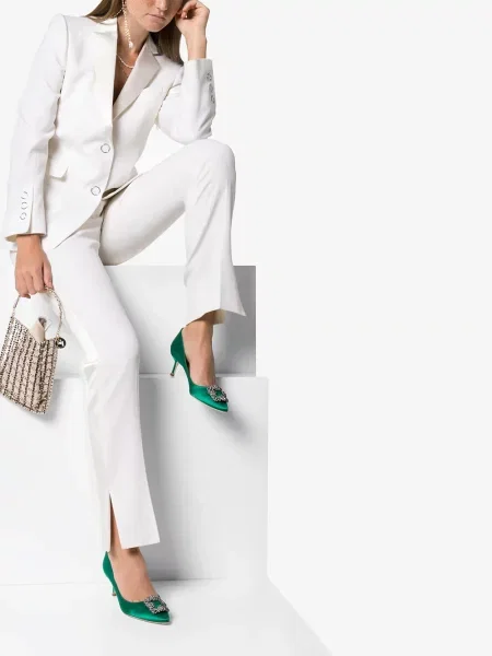Bateliai Manolo Blahnik žalia