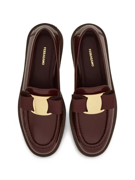 Pantofi loafer Ferragamo chunky roșu