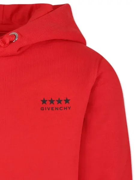 Dětska mikina s kapucí Givenchy červená
