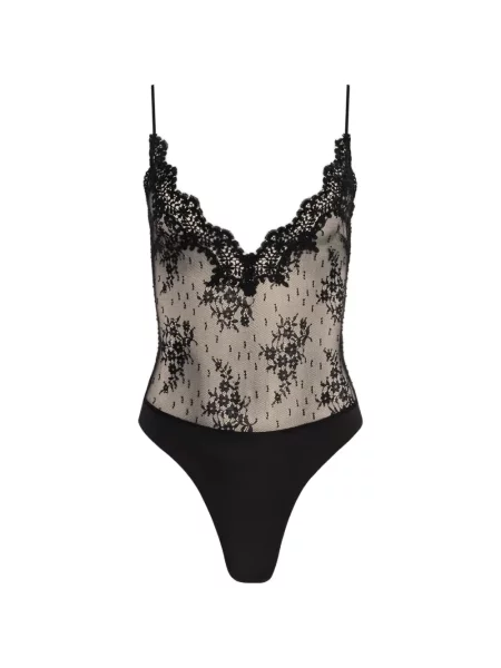 Body L'agence din dantelă negru