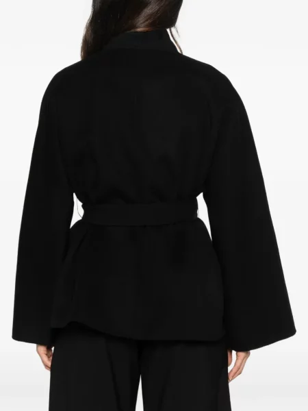 Cu centură palton Max Mara negru