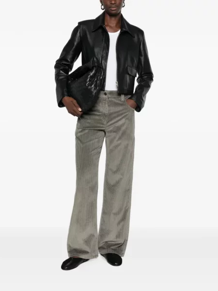 Pantaloni Brunello Cucinelli de catifea cord gri