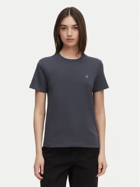 Calvin Klein Jeans T-Shirt Monogram ciemny szary