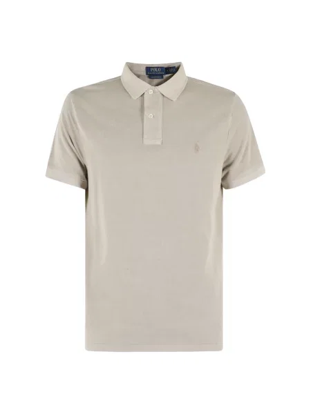Krótka koszulka polo Polo Ralph Lauren z krótkim rękawem beżowa