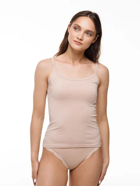 Майка для дому Наталюкс бамбук бежевий