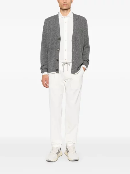 Pantaloni Eleventy cu cordon alb