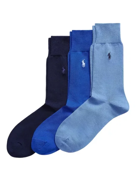 Ριγέ δερμάτινος κάλτσες Polo Ralph Lauren με κορδόνι μαύρο