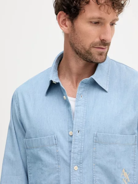 Классическая ошейниковый рубашка Armani Exchange