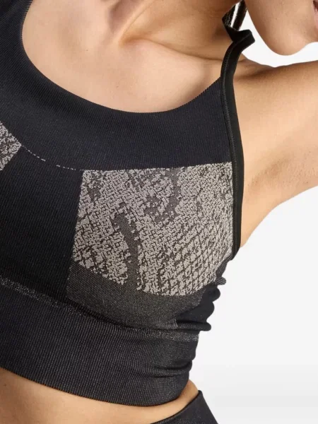 Σουτιέν Adidas By Stella Mccartney με σχέδιο μαύρο