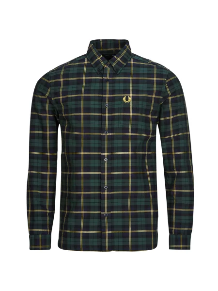 Kockovaná košeľa Fred Perry keper zelená