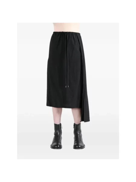 Spódnica Yohji Yamamoto ze sznurkiem czarna
