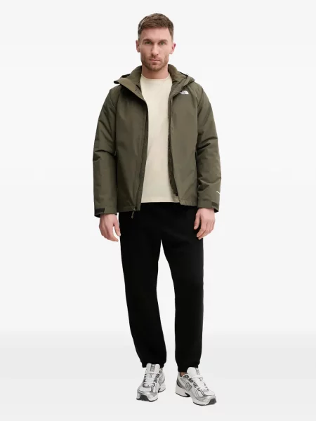 Geacă The North Face cu glugă verde