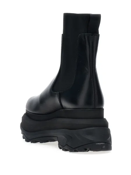 Botine chelsea Sacai din piele negru
