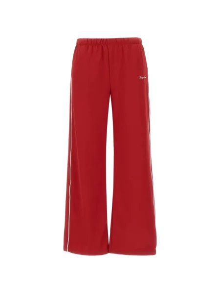 Pantaloni Sporty & Rich cu broderie alergare roșu