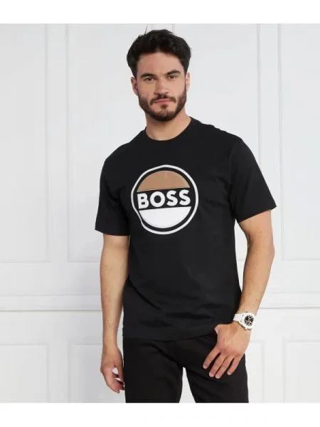 BOSS BLACK Póló Tessin 09 fekete