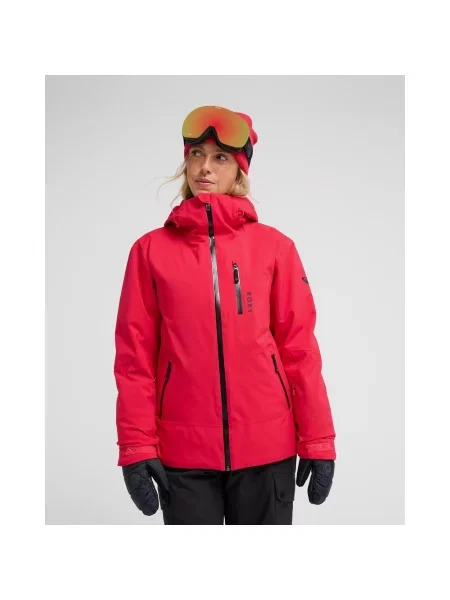 Kurtka z kapturem Roxy Ice Haven XS czerwony