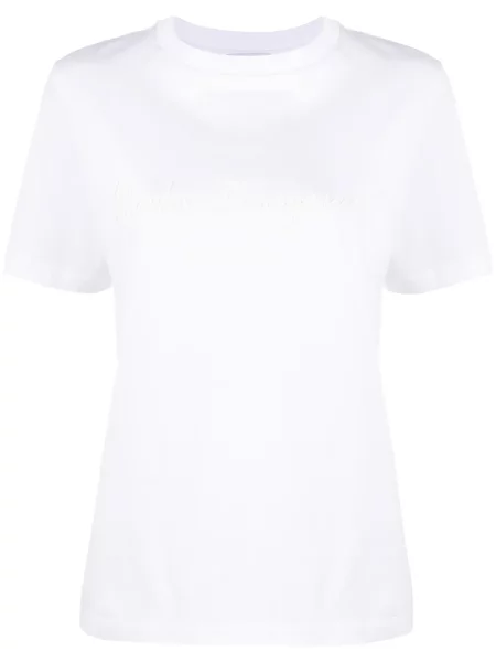 Scurt tricou Ferragamo cu mâneci scurte alb