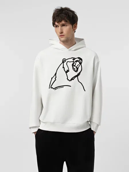 Худи Armani Exchange белое