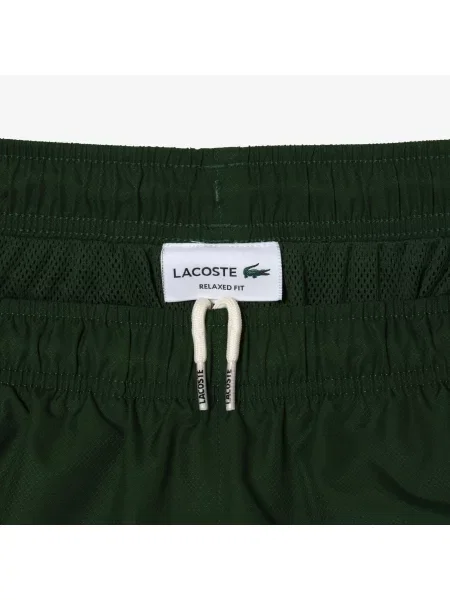 Lacoste Spodnie Dresowe Neo Heritage Z Blokadą Koloru Relaxed Fit zielone