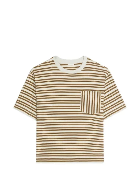 Tricou Dries Van Noten cu dungi gri