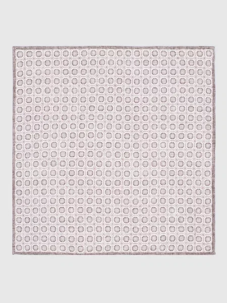 Шелковый двусторонний платок Brunello Cucinelli с принтом