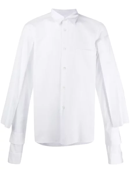 Cămașă Comme Des Garcons Homme Plus lungă alb