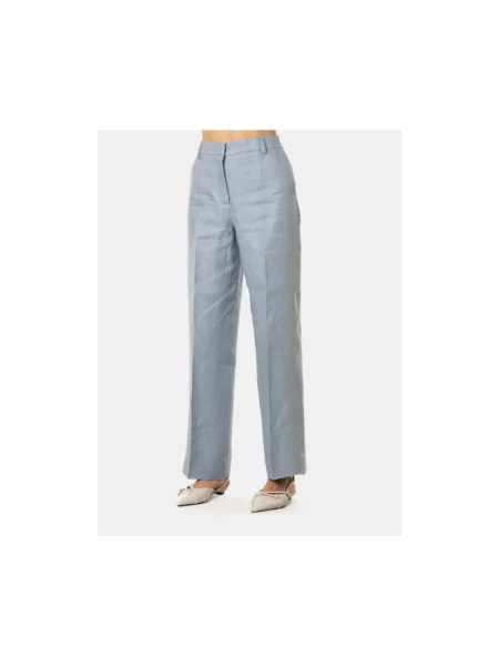 Spodnie Weekend Max Mara niebieskie