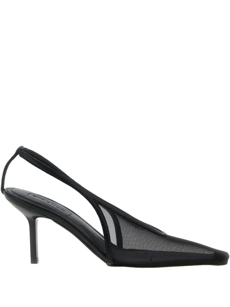 Pantofi cu toc Armarium plasă slingback negru