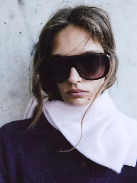 Sweter z dzianiny z kołnierzykiem polo purpurowy Kobieta XXS MANGO