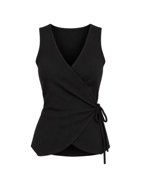 Top Lisa Yang tricotate plic negru