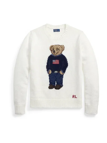 Polo Ralph Lauren Pulover albastru marin / bleumarin / maro alb