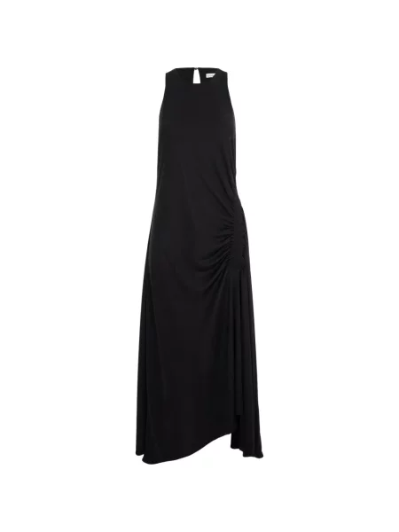 Rochie Cuanna fără mâneci cu volane negru