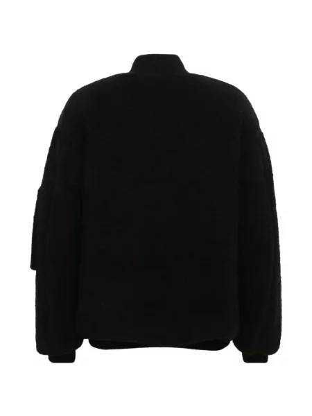 Geacă bomber Laneus tricotate negru