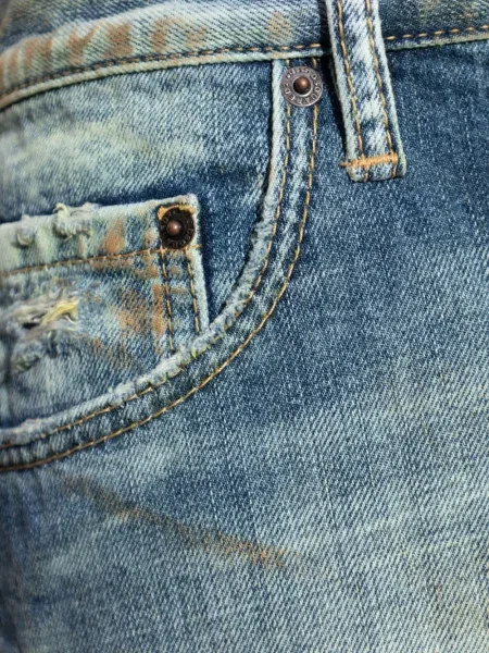 Blugi Dsquared2 zdrențuiți albastru