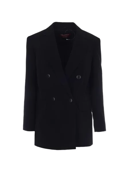 Sacou Max Mara cu două rânduri de nasturi negru