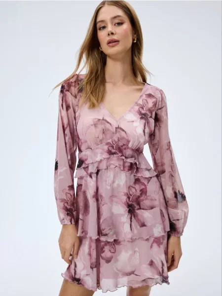 Kostiumas mini mini suknelė Mohito rožinė