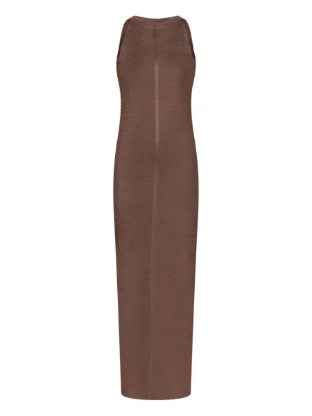 Rochie fără mâneci Loulou De Saison fără mâneci de costum maro