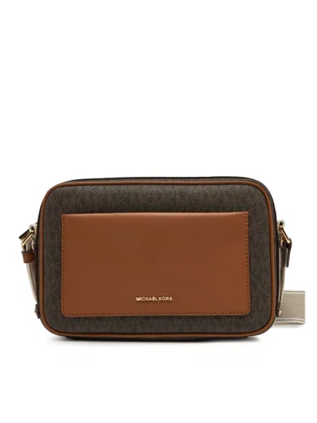 MICHAEL Michael Kors Torba za čez ramo bež temno rjava