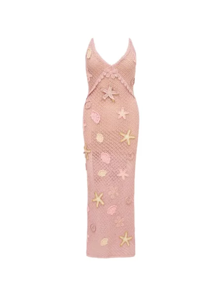 Sukienka maxi Loveshackfancy różowa