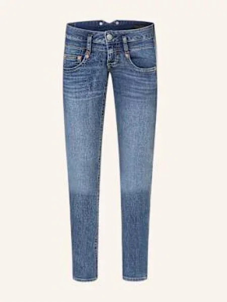 Herrlicher Jeansy Skinny Pitch blau niebieskie