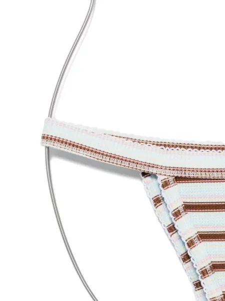 Bikini Frankies Bikinis cu dungi albastru
