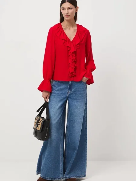 Блузка Medicine однотонна червоний