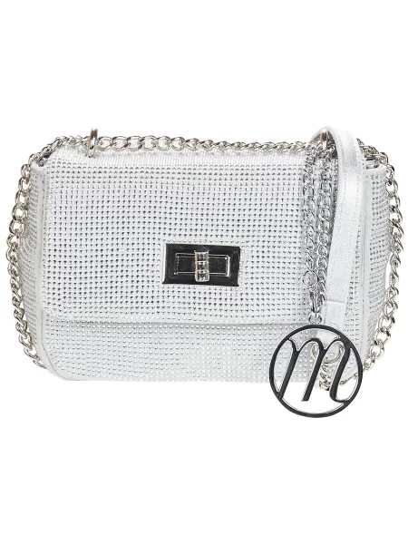 Crossbody torbica Moony Mood srebrna