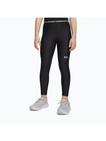 Gyerek leggingsek Under Armour HeatGear Leggings black/white. Méret: L fehér