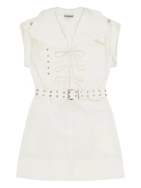 Rochie Ganni de costum alb
