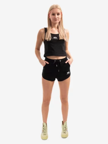 Αθλητικό σορτς Alpha Industries μαύρο